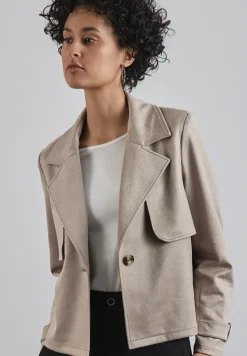 Kurze Velours Jacke