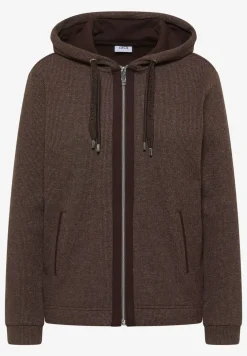 Langarm Jacke mit Kapuze und Taschen