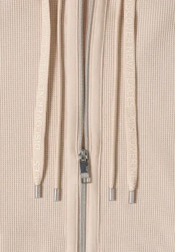 Langarm Jacke mit Kapuze und Taschen