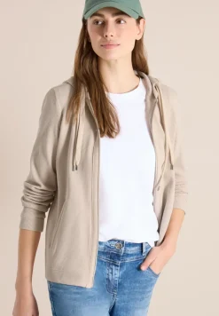 Langarm Jacke mit Kapuze und Taschen