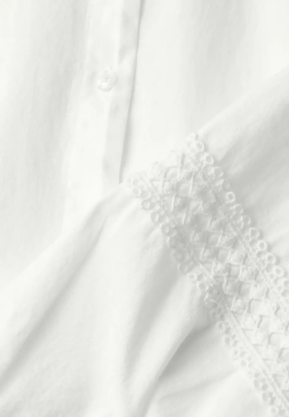 Langarm Bluse mit Crochetdetails