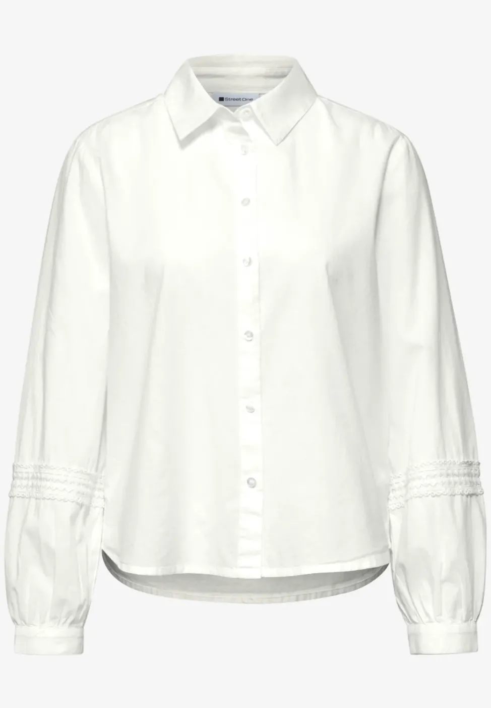 Langarm Bluse mit Crochetdetails