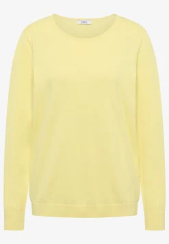 Langarm Pullover mit Rippdetail