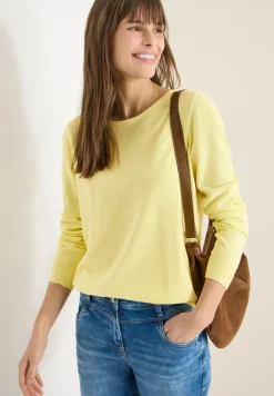 Langarm Pullover mit Rippdetail