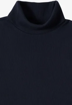 Langarmshirt in Rippstruktur
