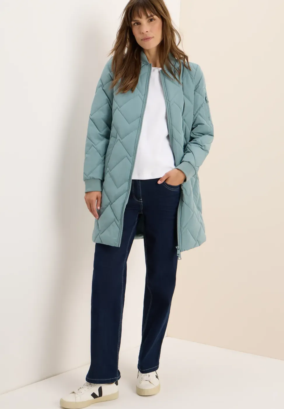 Langer Stepp-Blouson