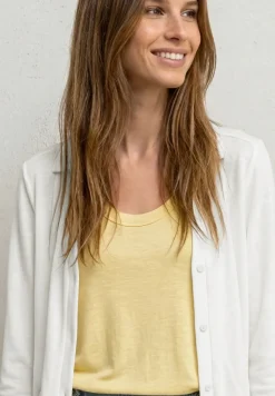 Leichte Langam Jacke in Leinen-Optik