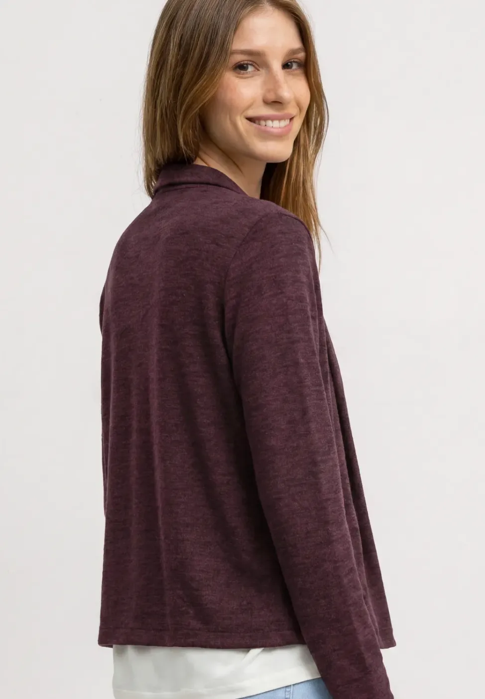 Leichte Langam Jacke in Leinen-Optik