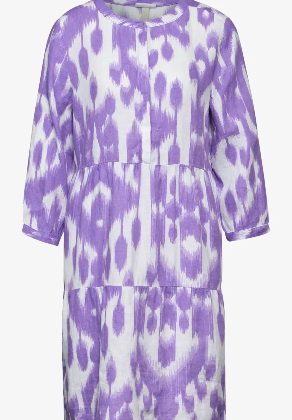 Leinen Kleid mit Print