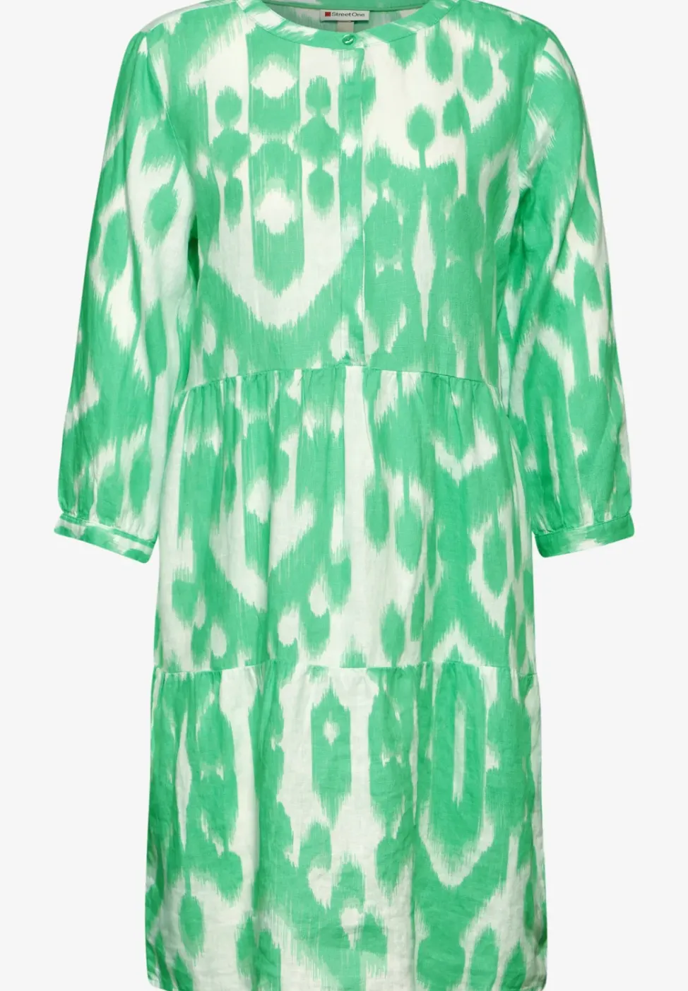 Leinen Kleid mit Print