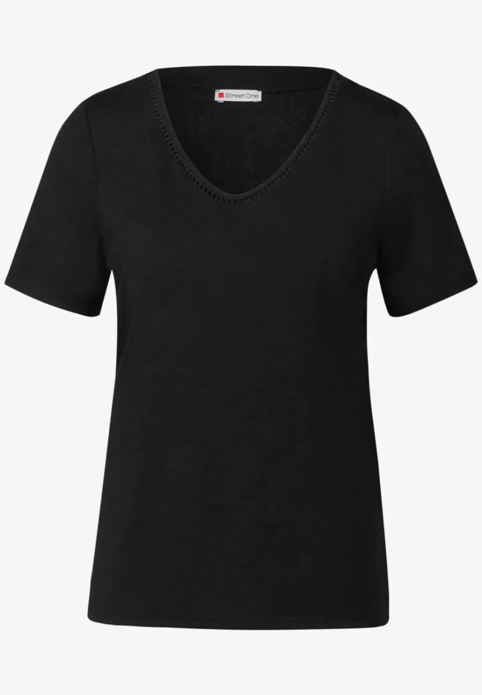 Leinen-Look T-Shirt