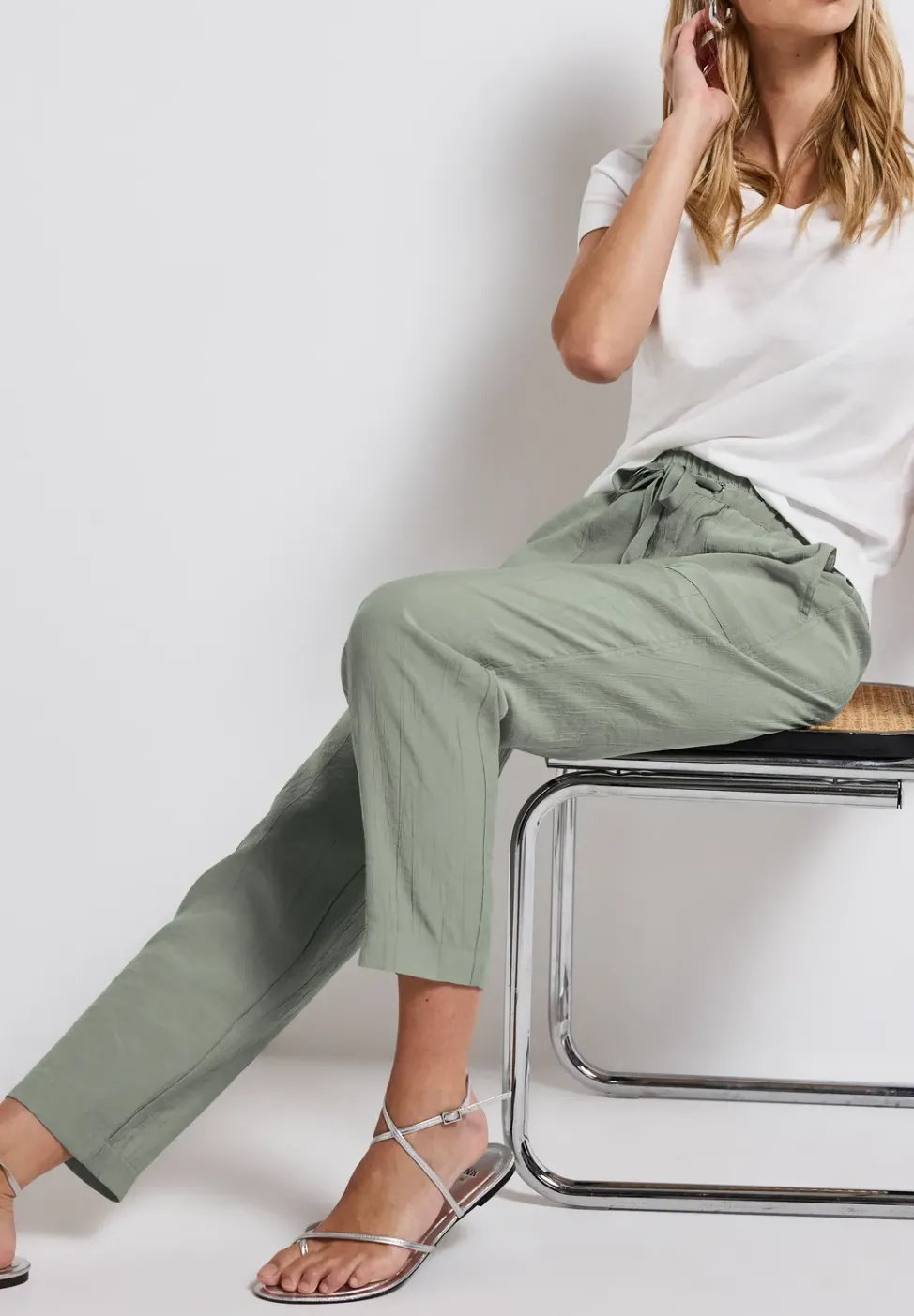 Loose Fit Hose mit Struktur