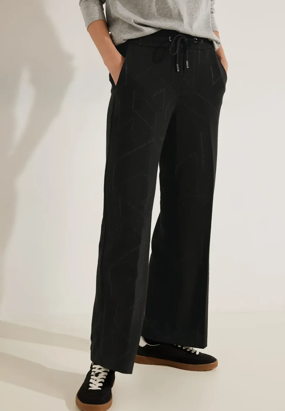 Loose Fit Jacquard Culotte