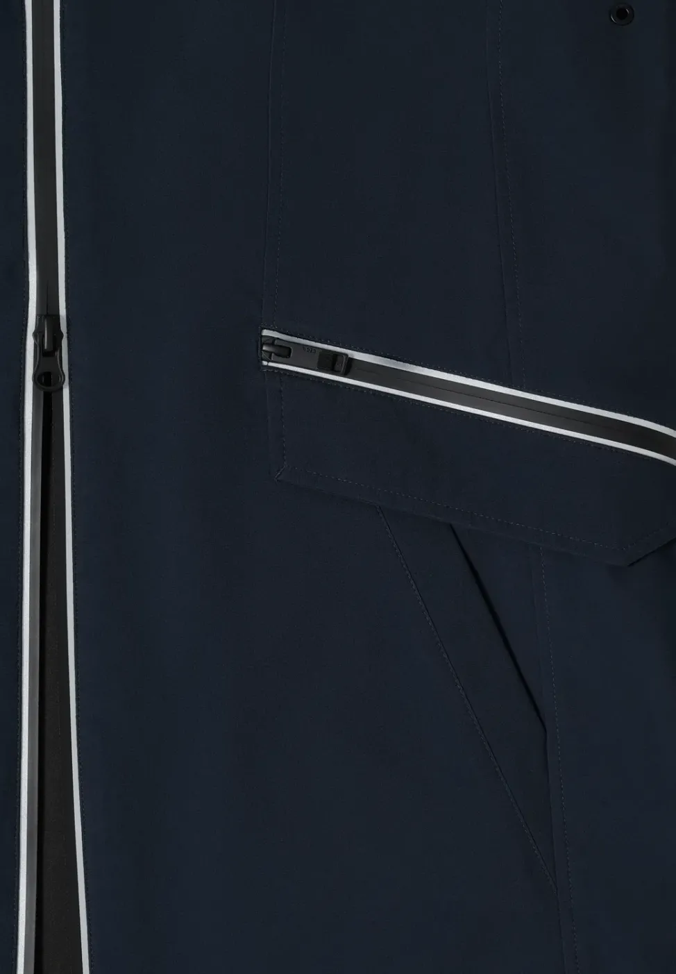Mantel mit Kapuze und 2-Wege-Zipper