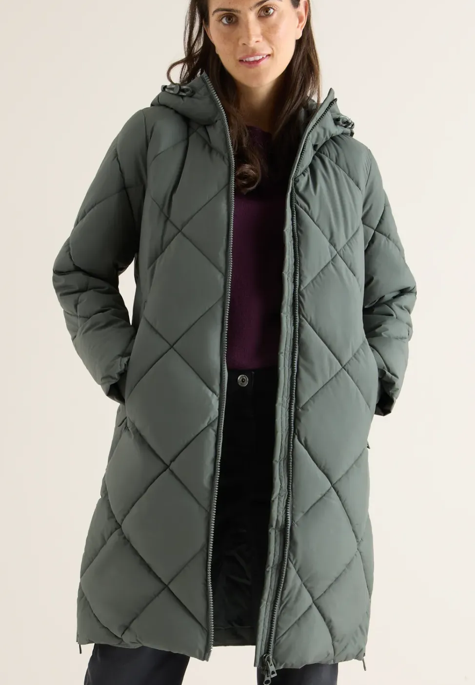Mantel mit Rucksack Strings