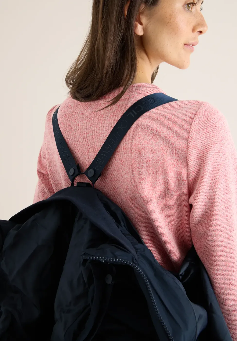 Mantel mit Rucksack Strings
