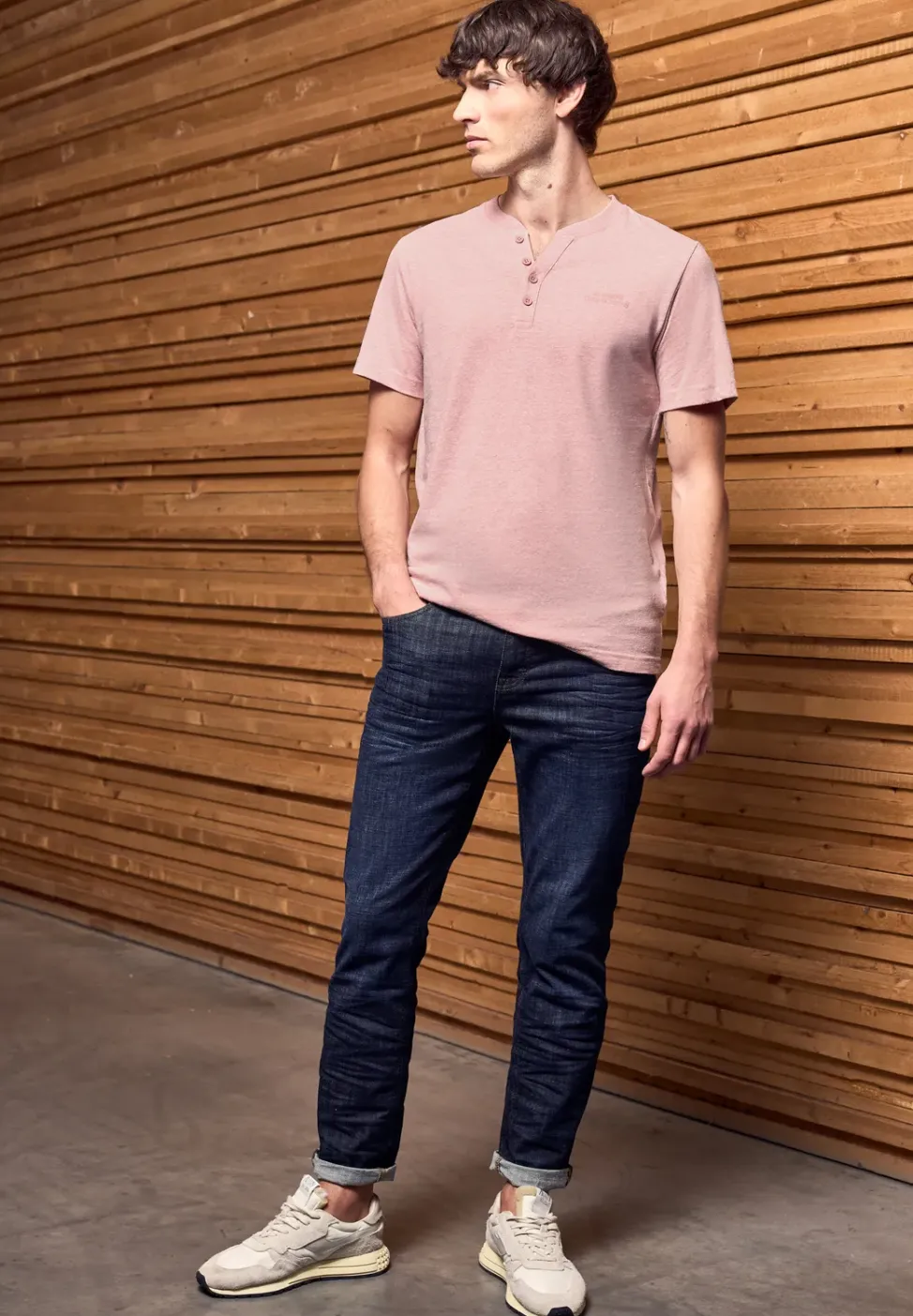 Melange Henley T-Shirt
