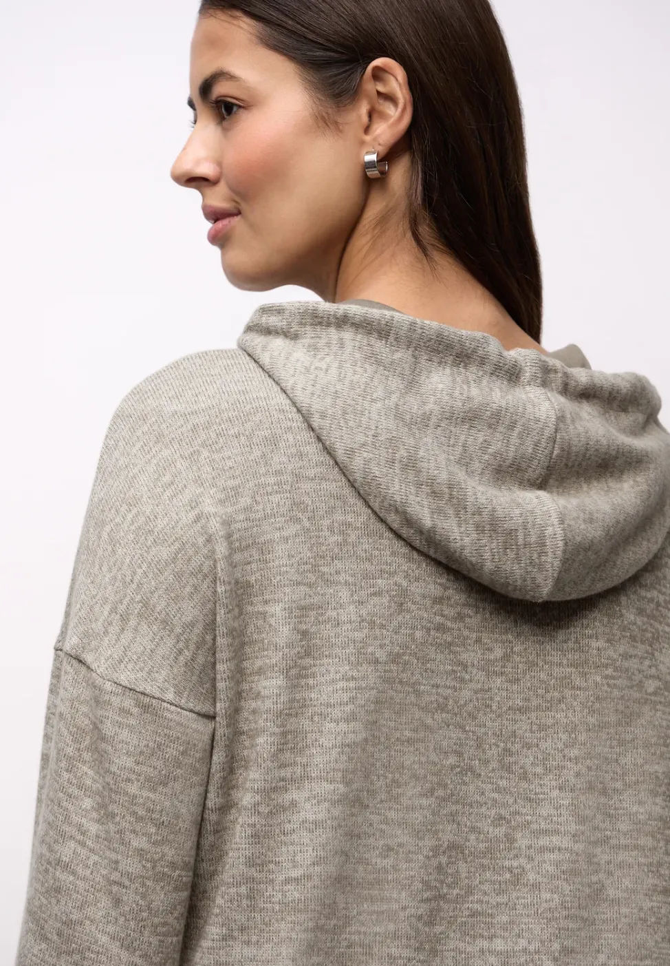 Melange Hoodie Shirt