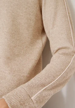 Melange Shirt mit Tape