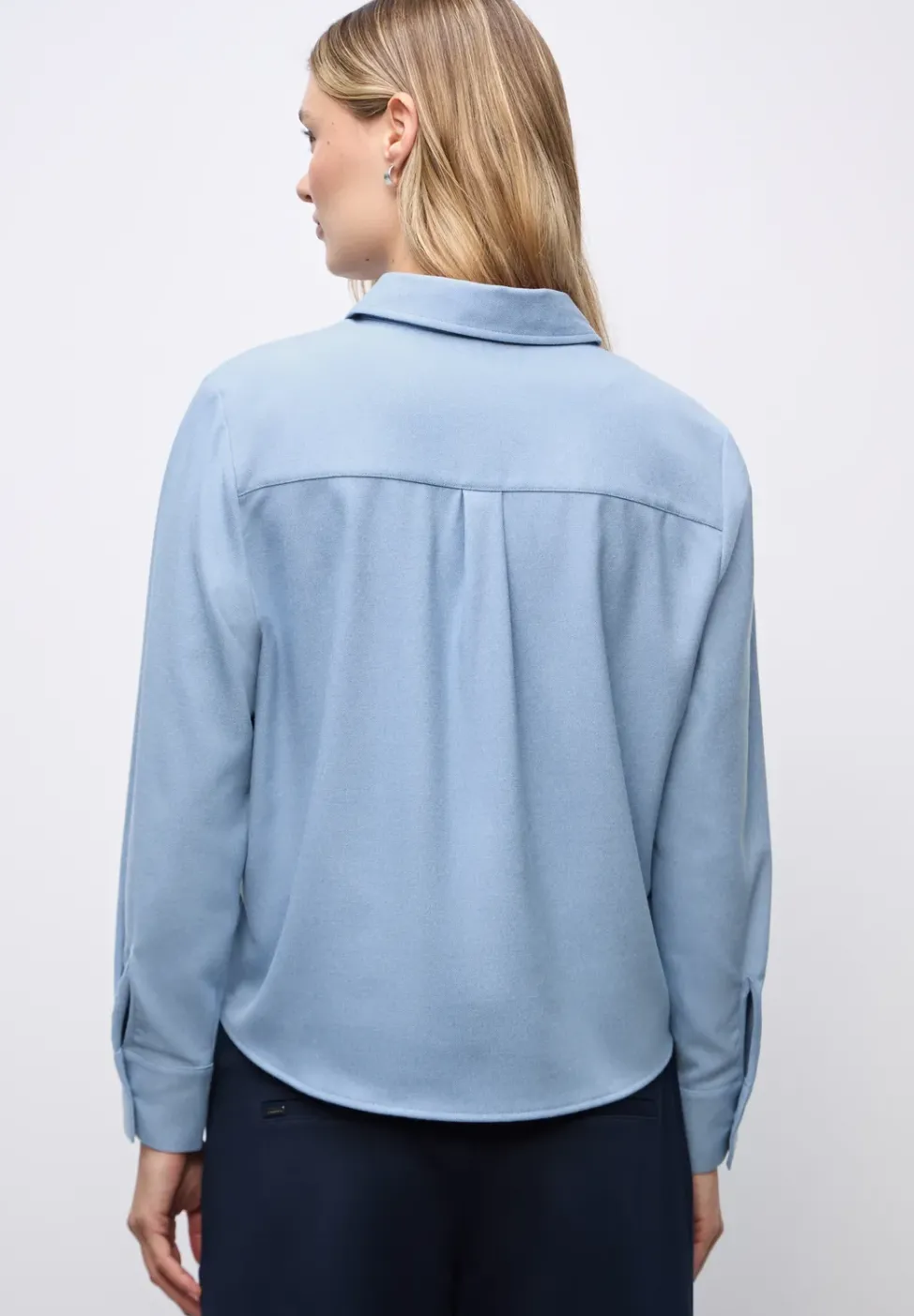 Melange Bluse mit Tape