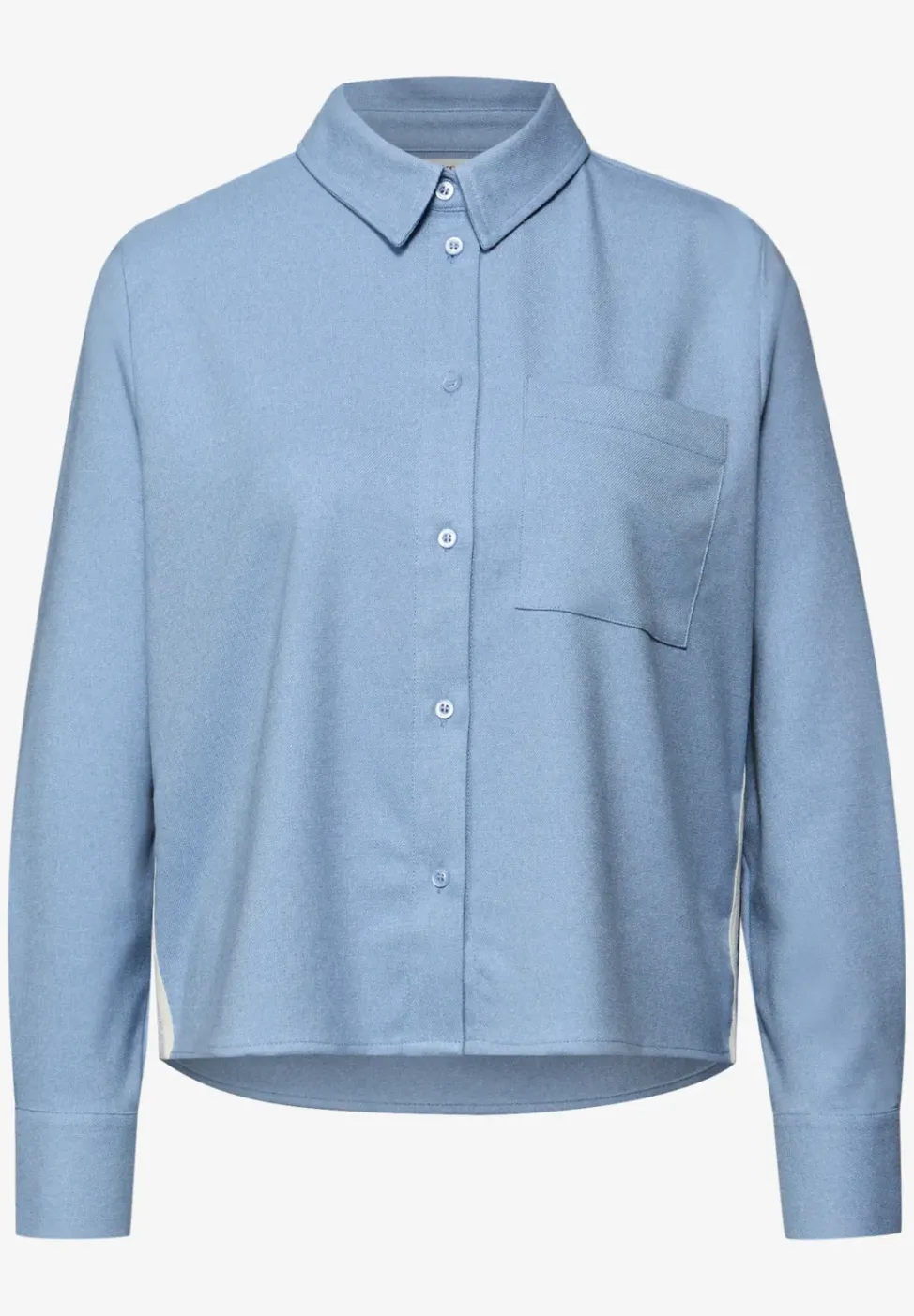 Melange Bluse mit Tape