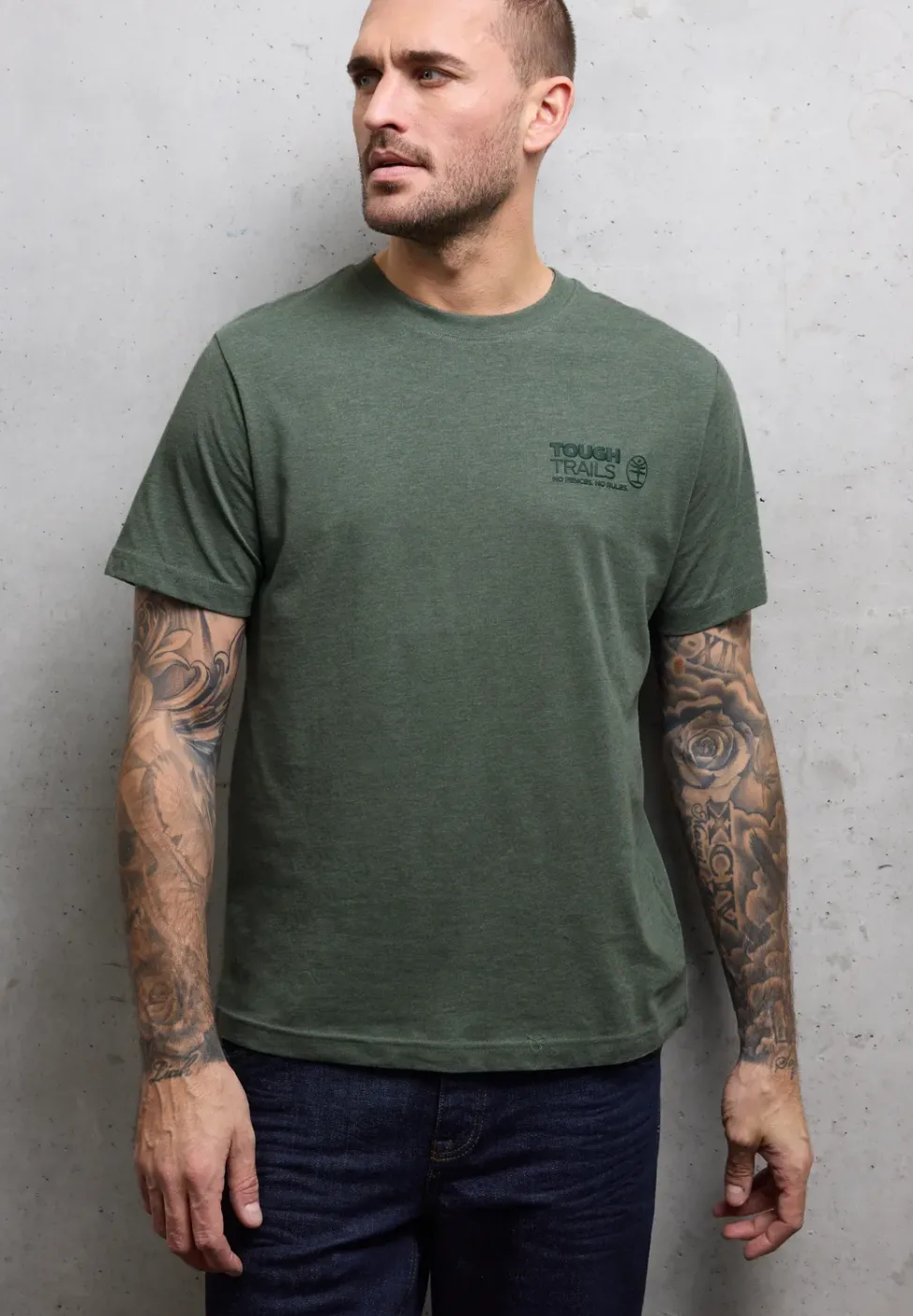 Melange-Look T-Shirt