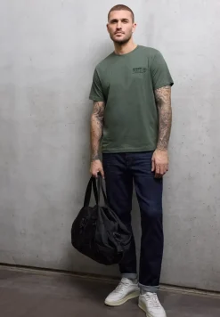 Melange-Look T-Shirt