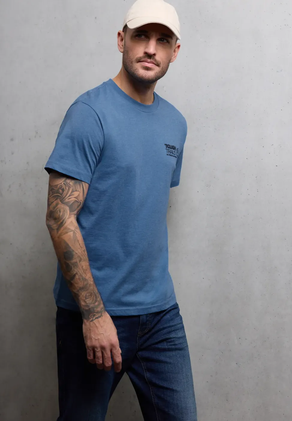 Melange-Look T-Shirt