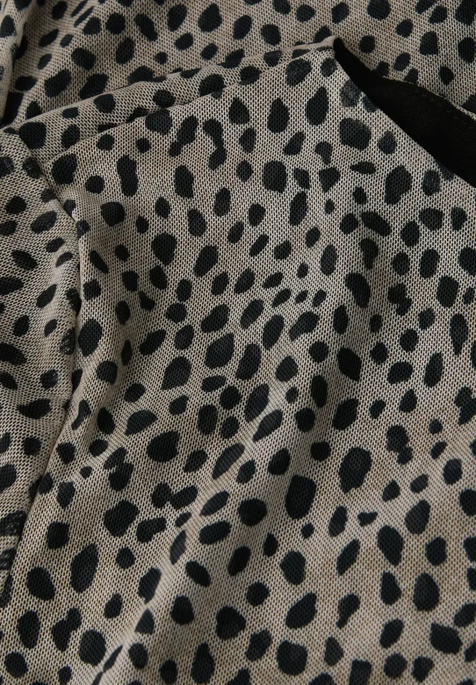 Mesh-Kleid mit Leo-Muster