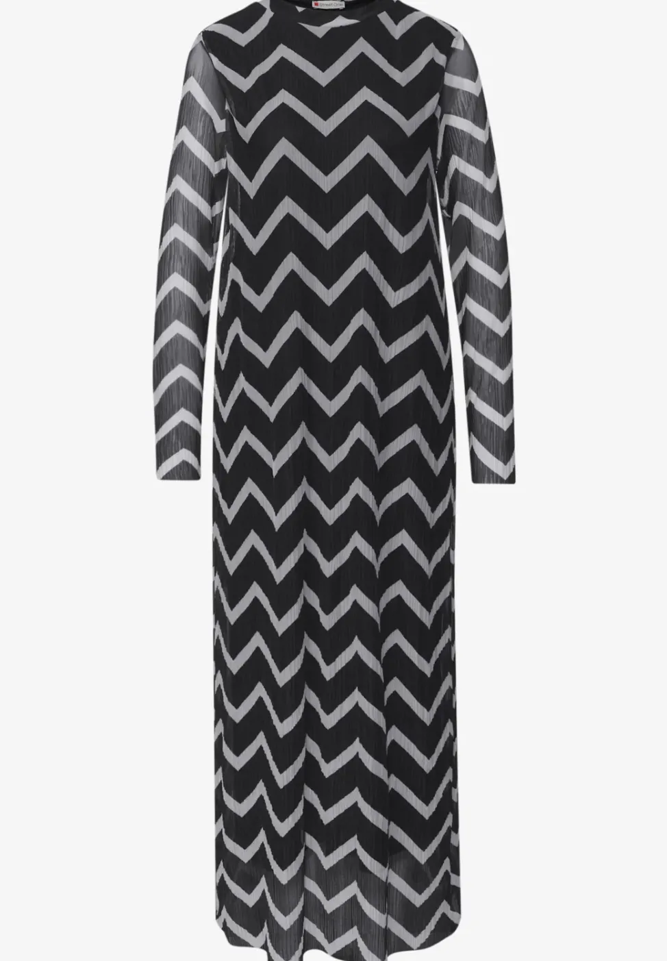 Mesh-Plissée Kleid