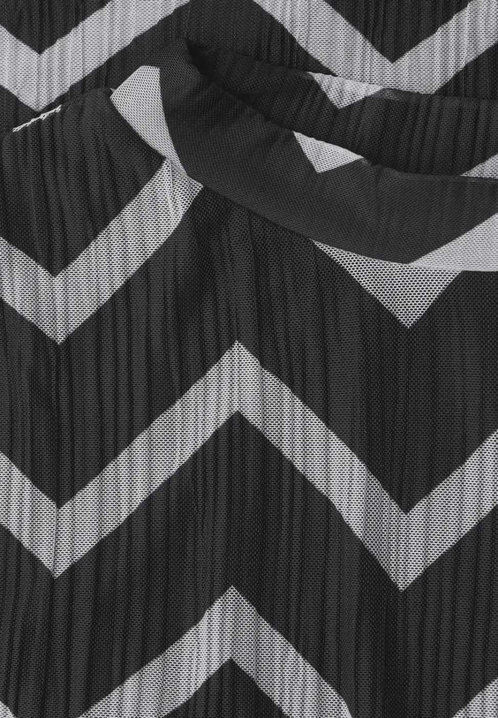 Mesh-Plissée Kleid