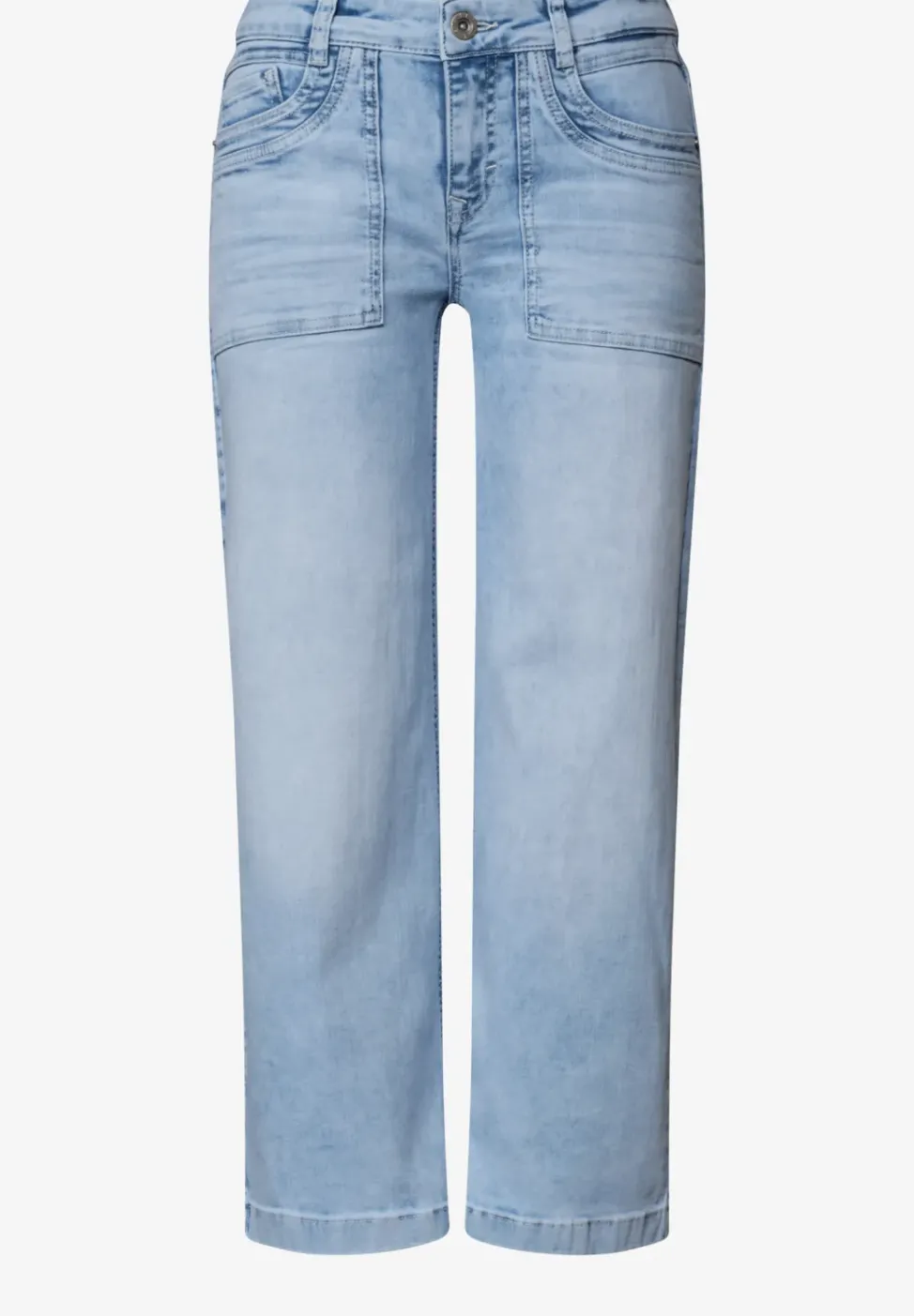 Mid Waist Jeans Culotte im Loose Fit