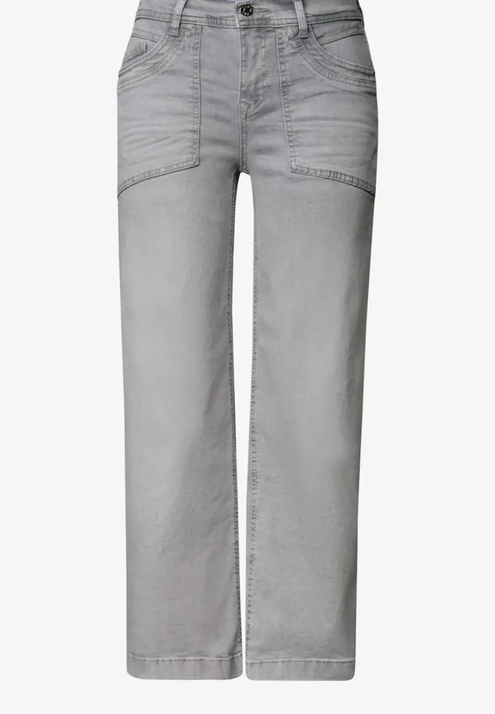 Mid Waist Jeans Culotte im Loose Fit
