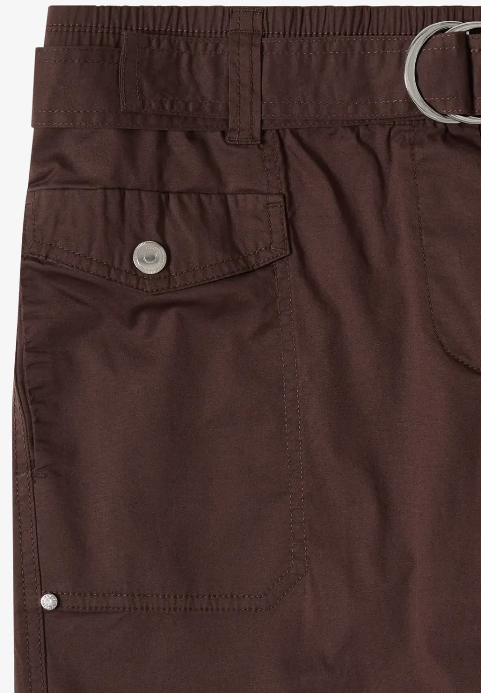 Mid Waist Slim Leg Hose im Loose Fit