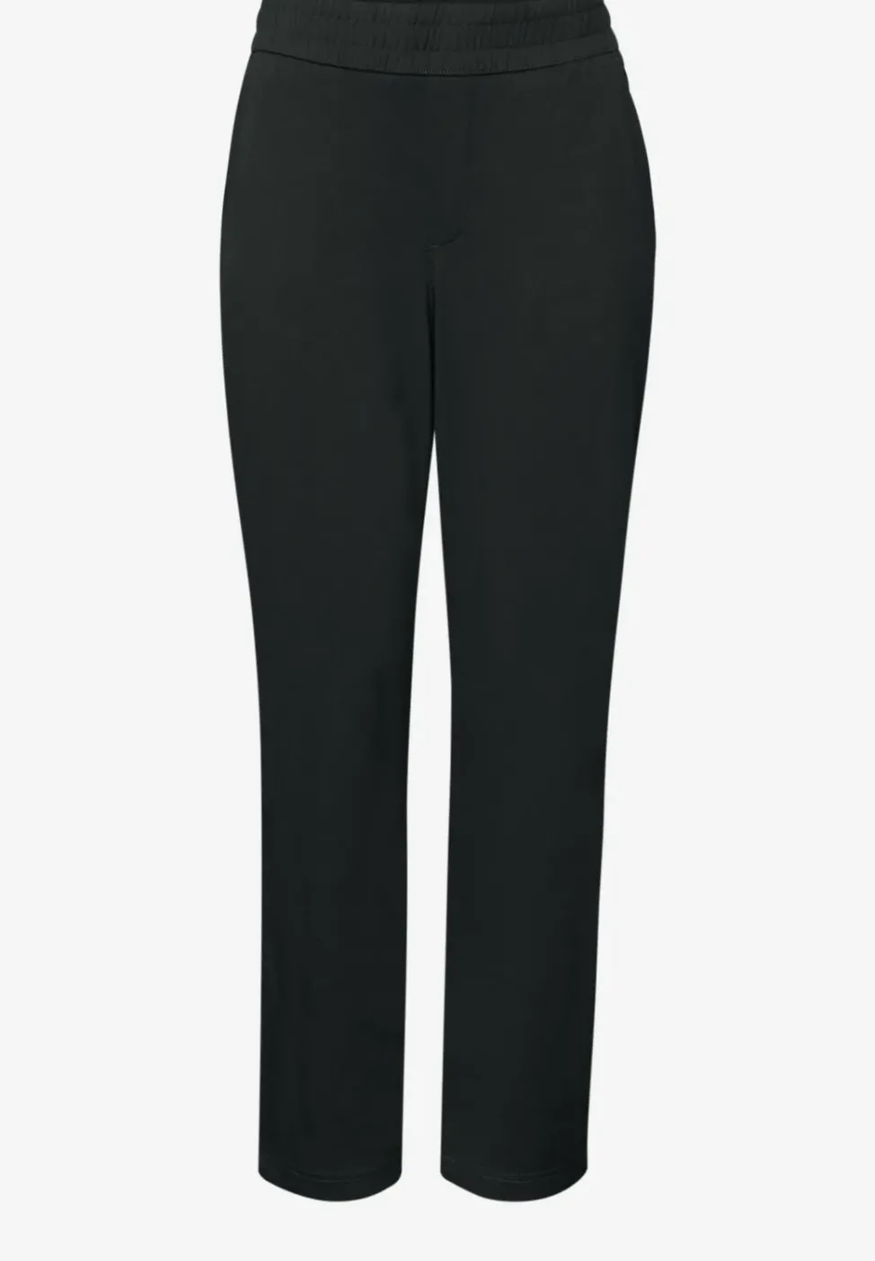 Mid Waist Slim Leg Hose im Loose Fit