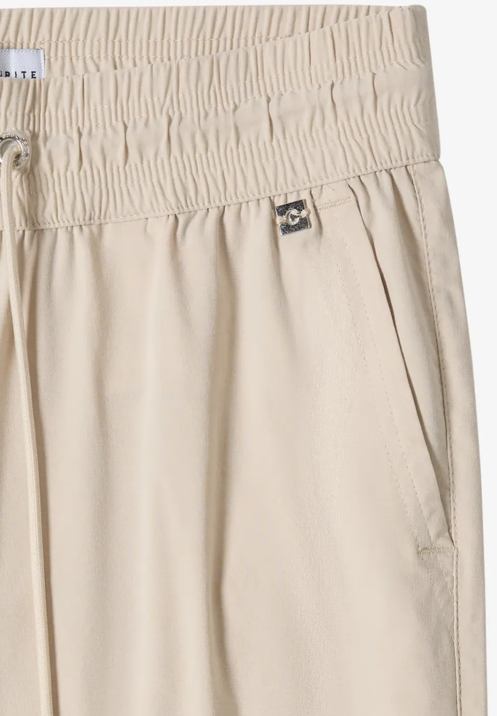 Mid Waist Slim Leg Hose im Casual Fit