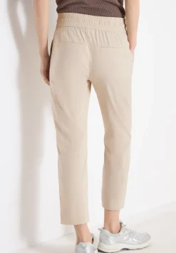 Mid Waist Slim Leg Hose im Casual Fit