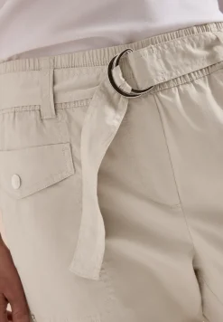 Mid Waist Slim Leg Hose im Loose Fit
