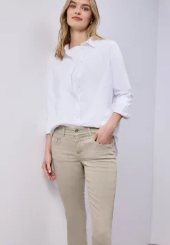 Mid Waist Slim Leg Jeans im Casual Fit