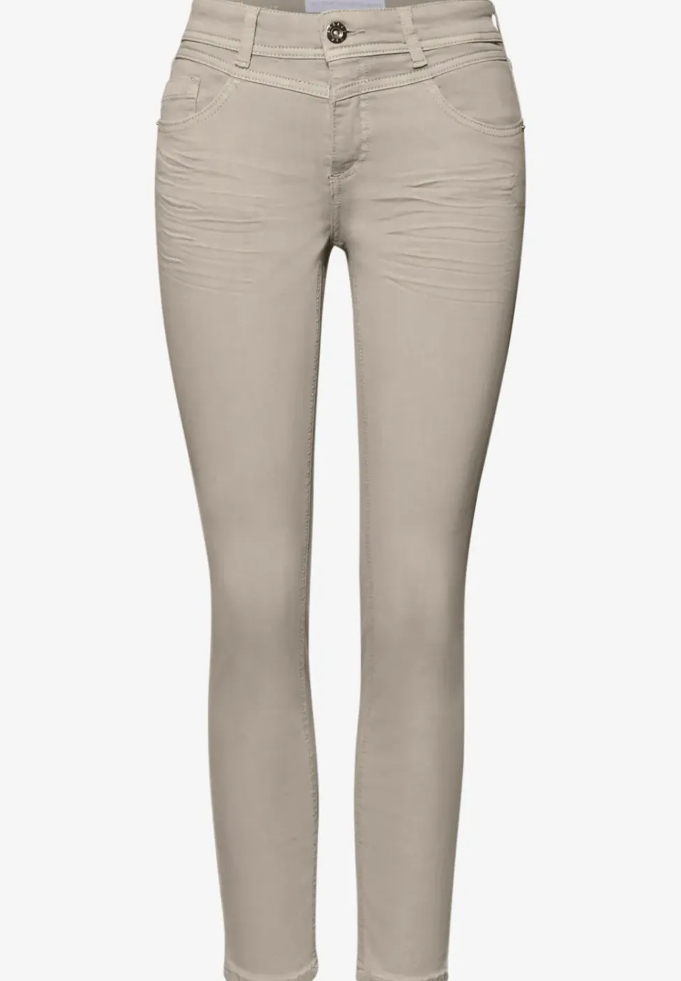 Mid Waist Slim Leg Jeans im Casual Fit