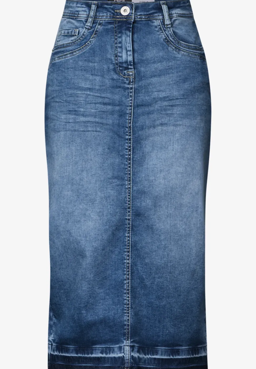 Midi-Jeansrock