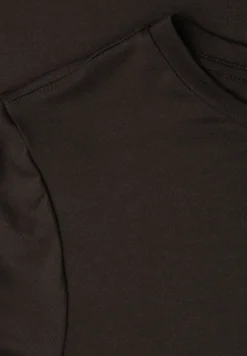 Midi-Kleid mit Kurzarm mit Schlitzdetail
