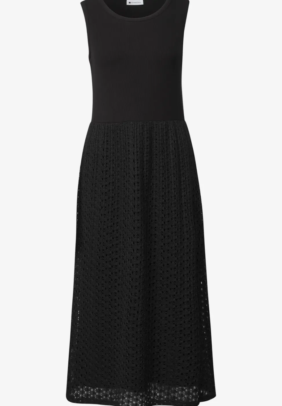 Midikleid mit Rock aus Spitze