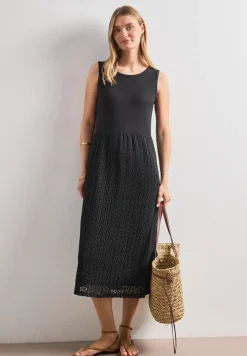 Midikleid mit Rock aus Spitze
