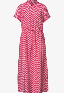 Midi-Kleid mit Zick-Zack-Muster