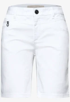 Mid Waist Bermuda in Satin-Optik