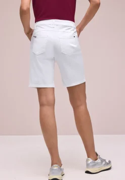Mid Waist Bermuda in Satin-Optik