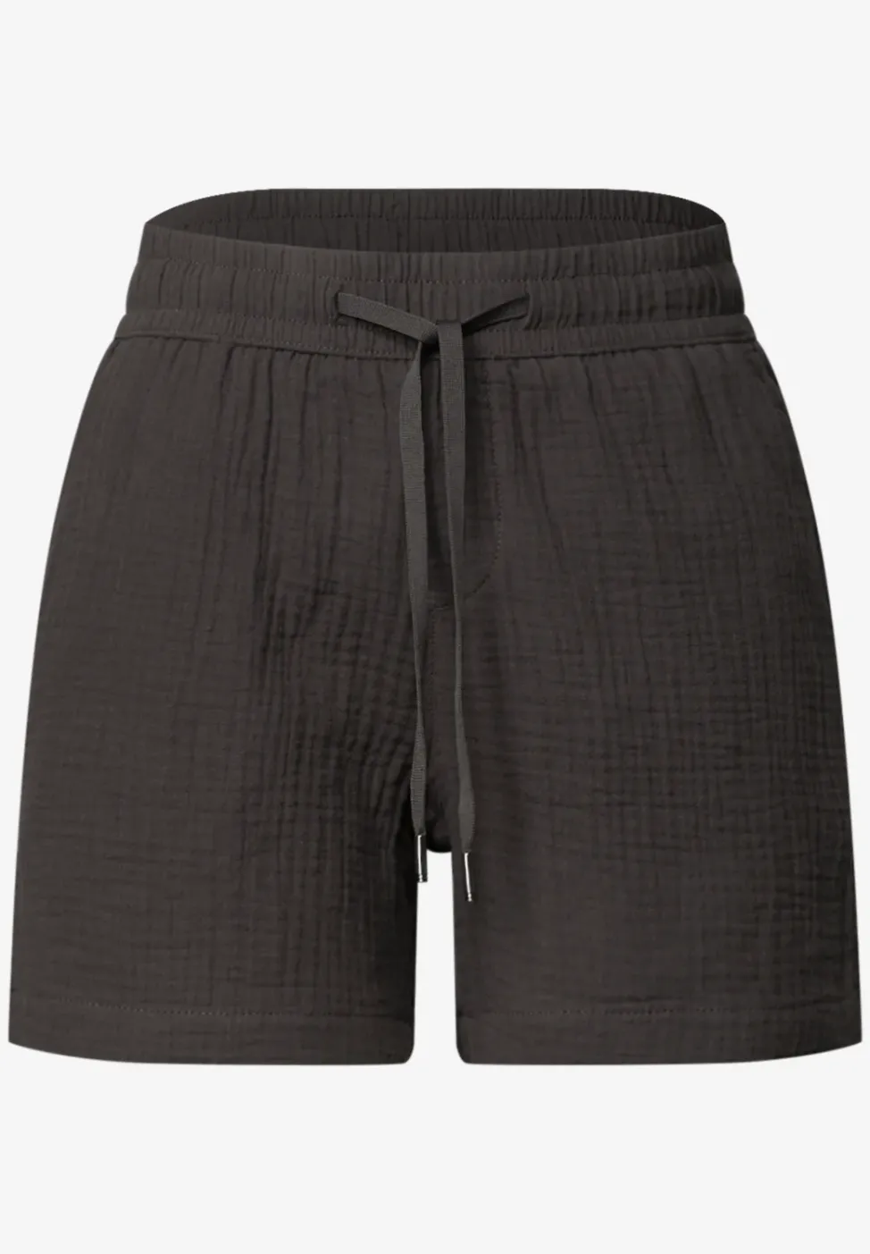 Mid Waist Shorts aus Musselinstoff