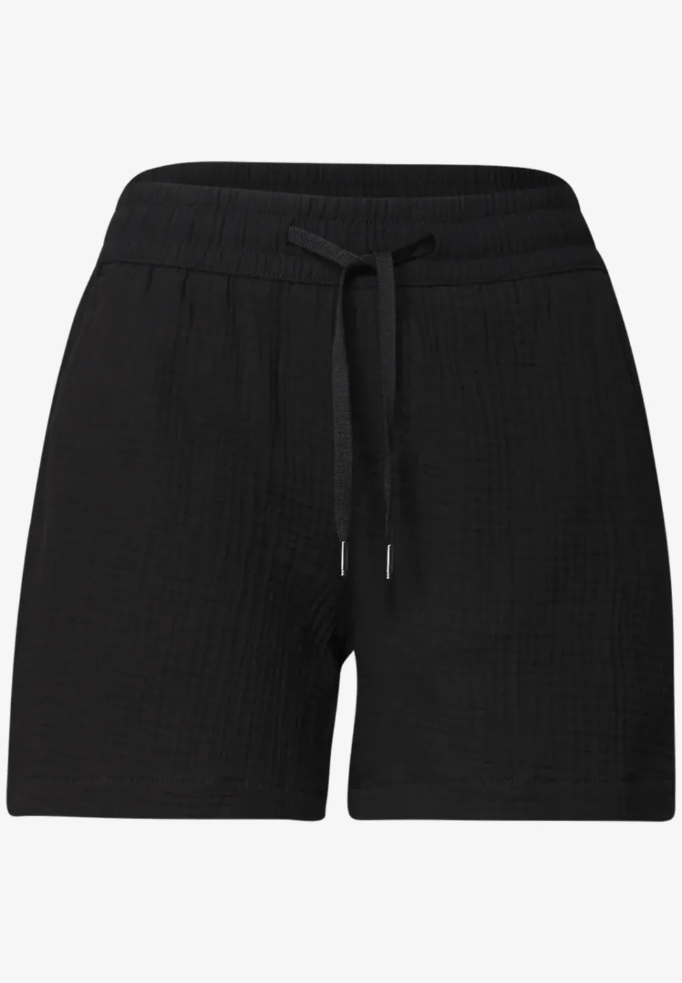 Mid Waist Shorts aus Musselinstoff
