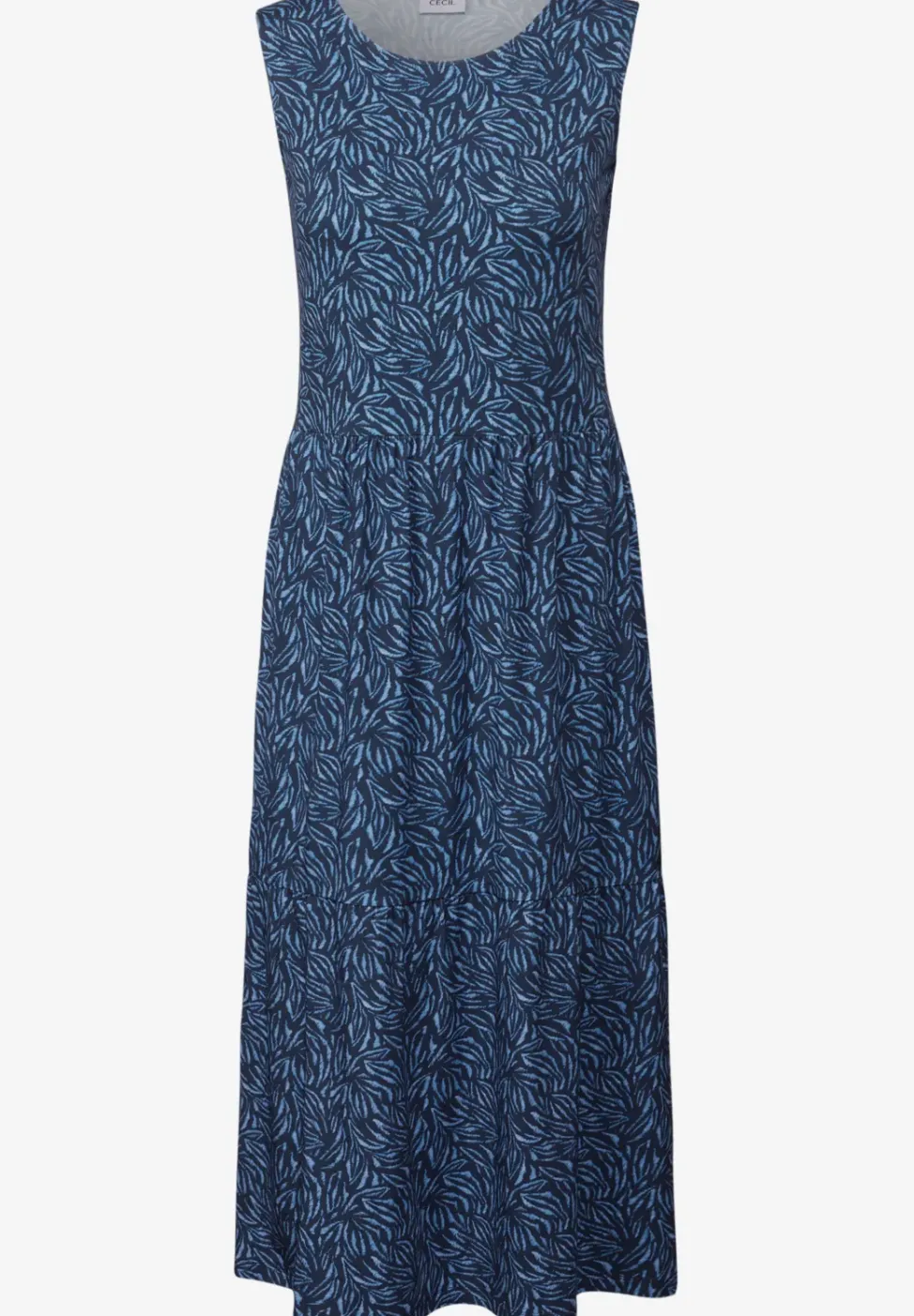 Minimal Print Jersey-Kleid